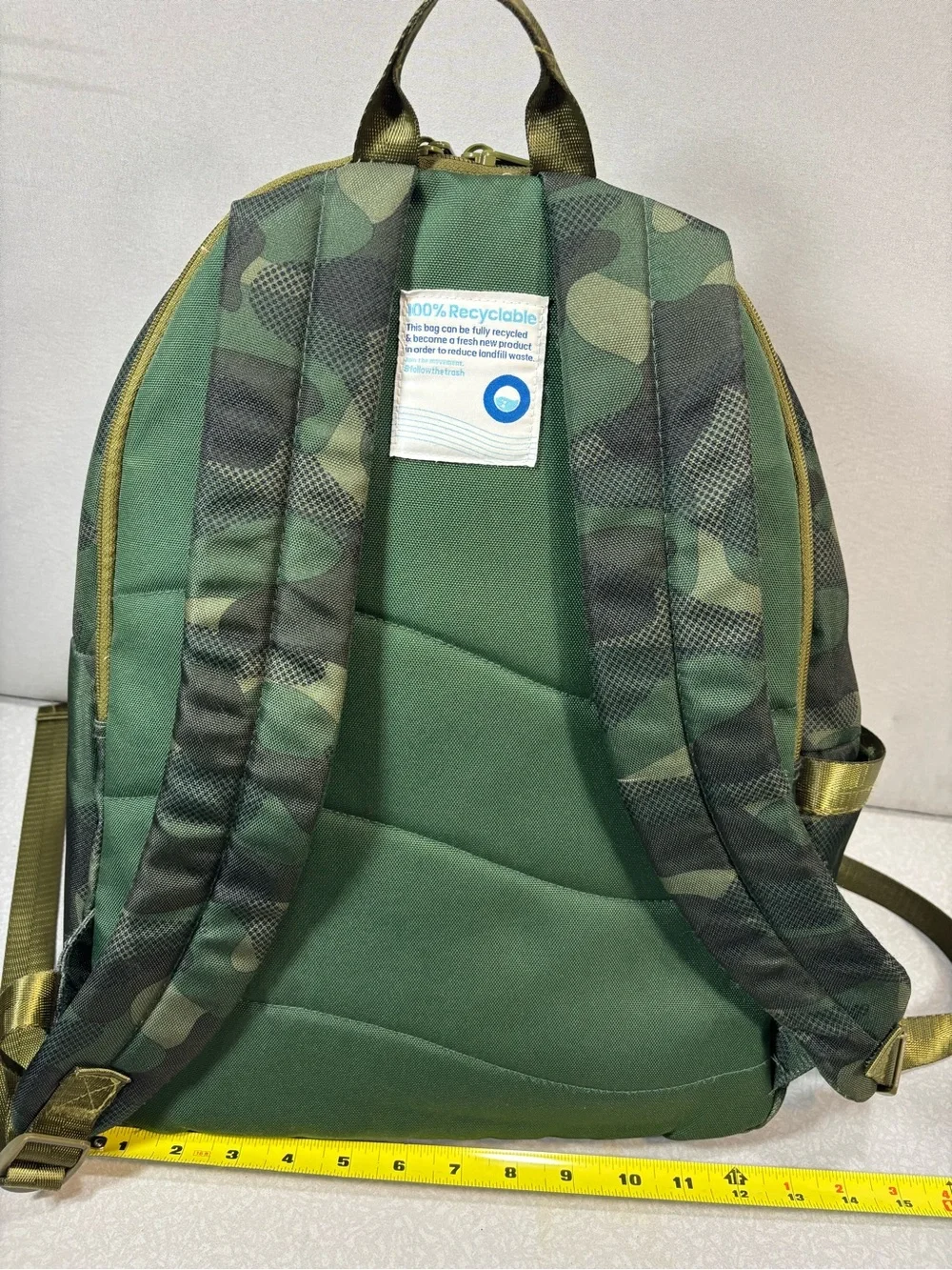 Camouflage Green Backpack 100% Recyclable